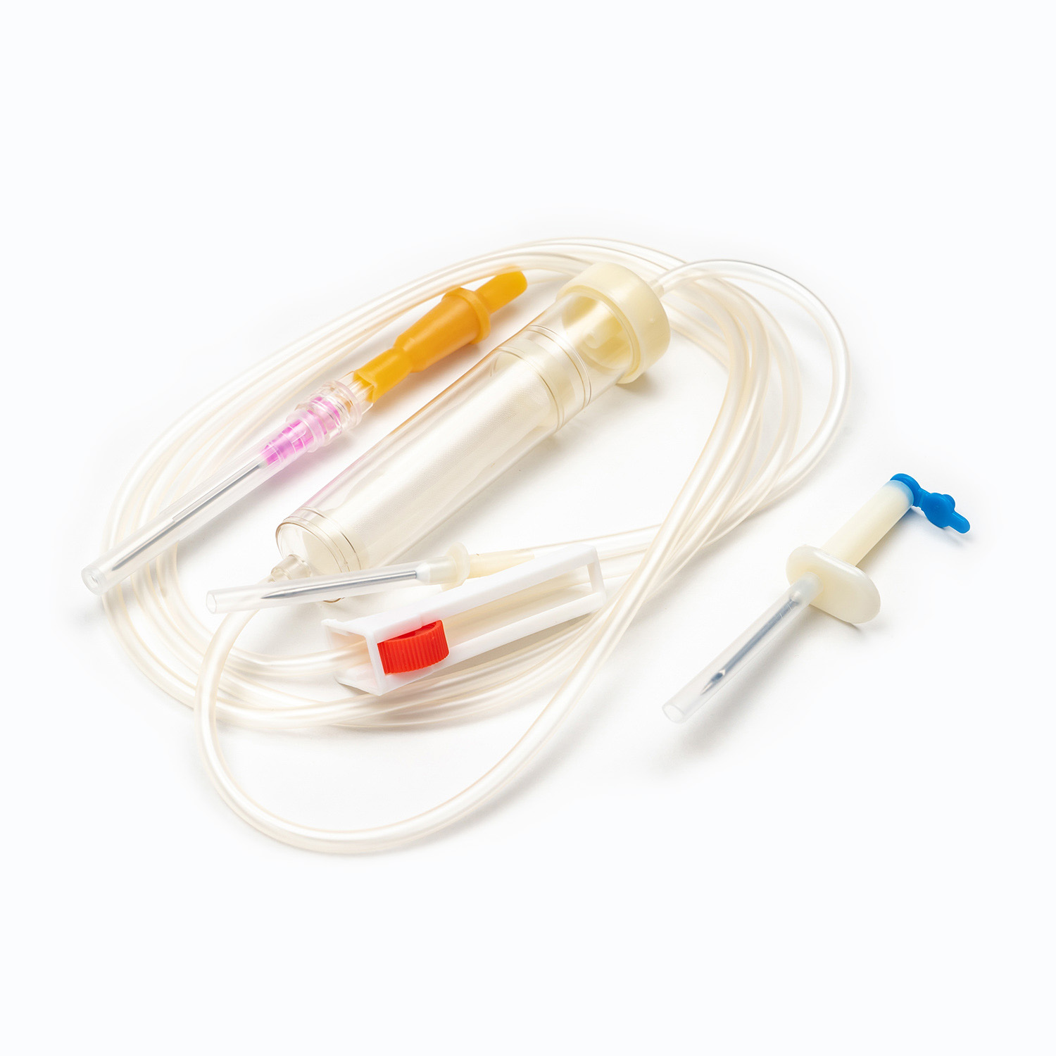 Dobbelt nåle blodtransfusionsenhed